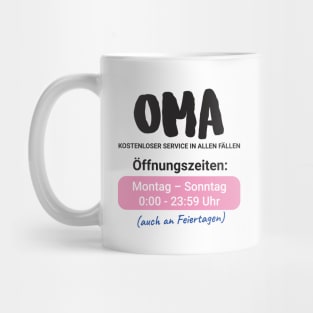 Oma kostenloser Service in allen Fällen Mug